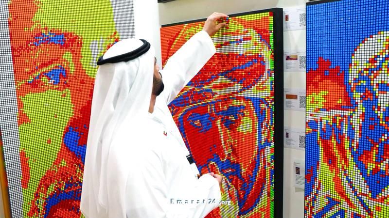 مواهب إماراتية تذهل الجمهور بإبداعاتها في المعرض