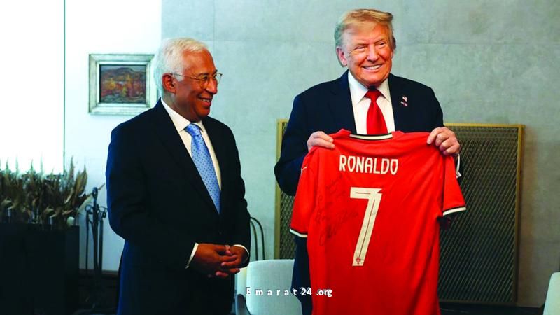 رونالدو يقدم هدية لترامب دعماً لجهود السلام