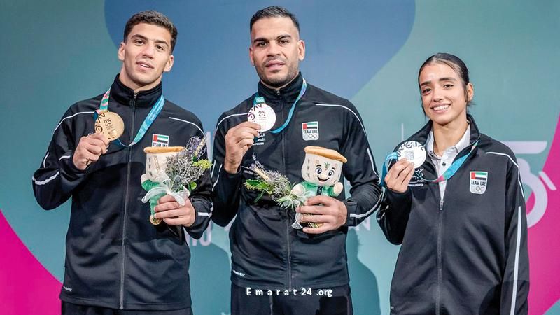 الإمارات تفتخر بأبنائها الأبطال في الساحات الرياضية العالمية