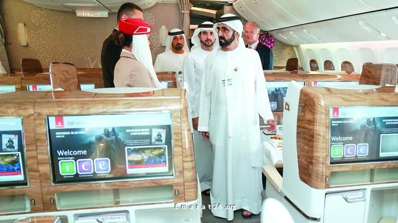 حمدان بن محمد: طيران الإمارات تتفوق عالميًا وتحقق الأحلام والطموحات