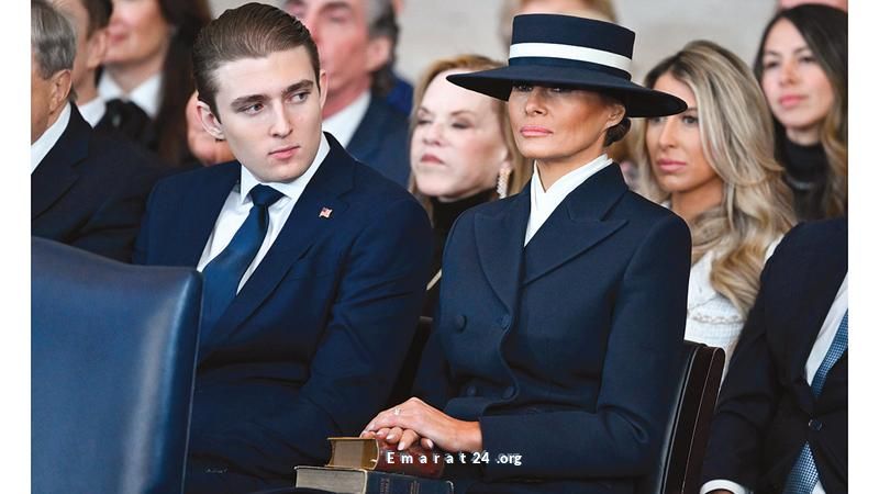 بارون ترامب ينفي الشائعات حول محادثته مع بايدن في حفل التنصيب