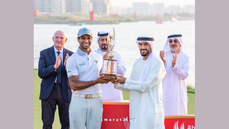 آرون راي يتوج بلقب بطولة أبوظبي للغولف 2025 بحضور نهيان بن زايد