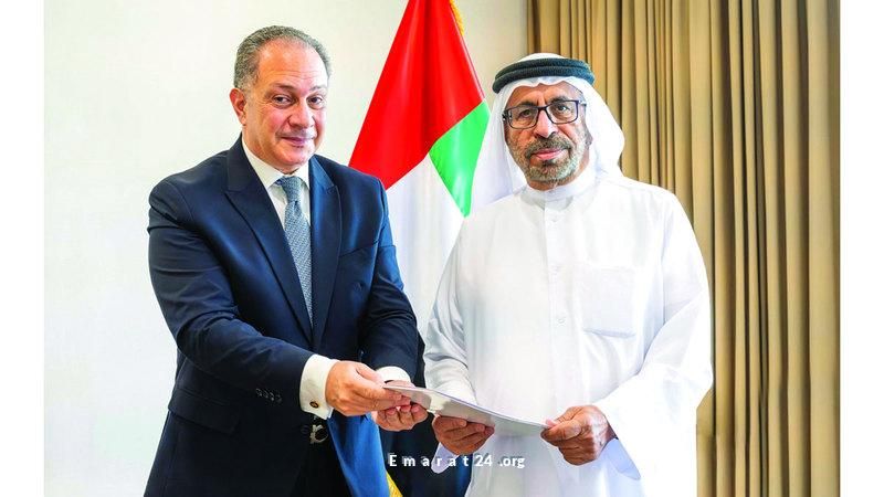 رئيس الدولة يستلم رسالة مهمة من الرئيس المصري عبر خليفة المرر