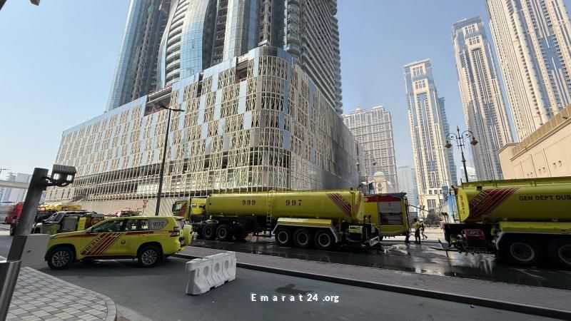 حريق في مبنى قيد الإنشاء بدبي ودفاع مدني يسيطر عليه بحبتور سيتي حريق في مبنى قيد الإنشاء بدبي ودفاع مدني يسيطر عليه بحبتور سيتي