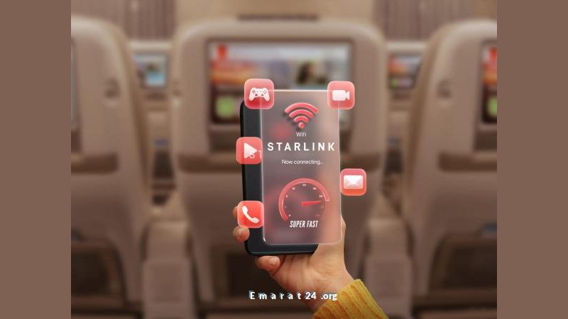 طيران الإمارات تقدم واي فاي ستارلينك مجانًا لكل الركاب