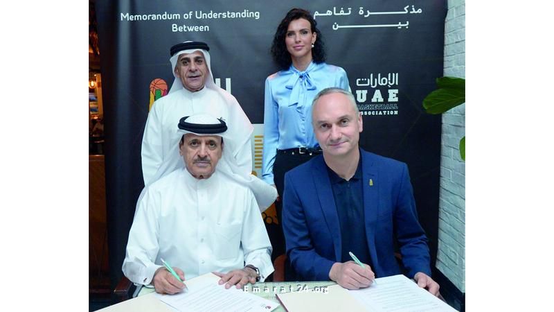 تفاهم إماراتي ليتواني لتعزيز التعاون في تطوير كرة السلة تفاهم إماراتي ليتواني لتعزيز التعاون في تطوير كرة السلة