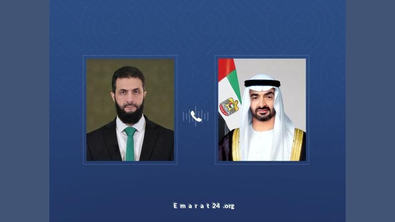الرئيس السوري يتواصل هاتفياً مع رئيس الدولة الرئيس السوري يتواصل هاتفياً مع رئيس الدولة