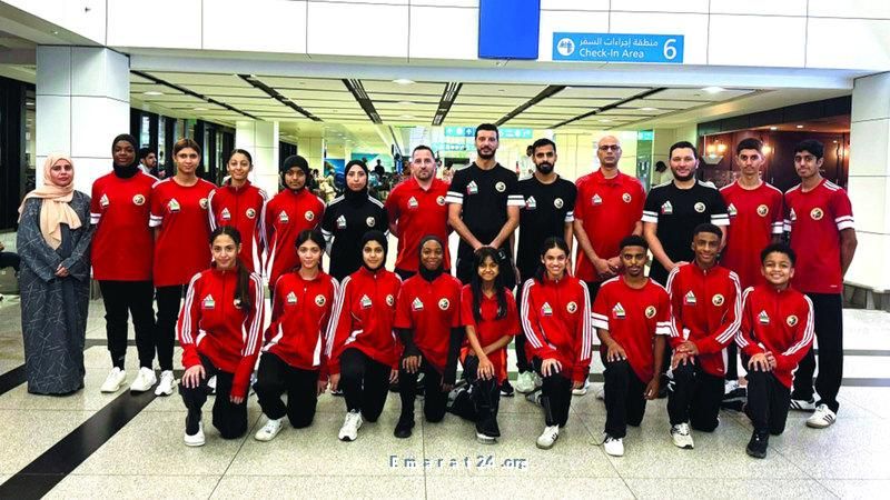 16 لاعباً يمثلون المنتخب الوطني للتايكواندو في بطولة آسيا