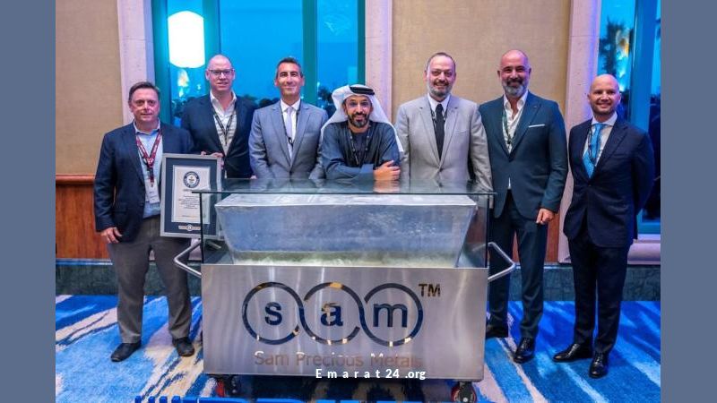 اكبر سبيكة فضة في العالم تزن 1.9 طن تُعرض في دبي