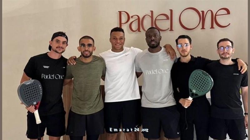 مبابي يتخلى عن الديوك ويستمتع بلعب بادل تنس في دبي