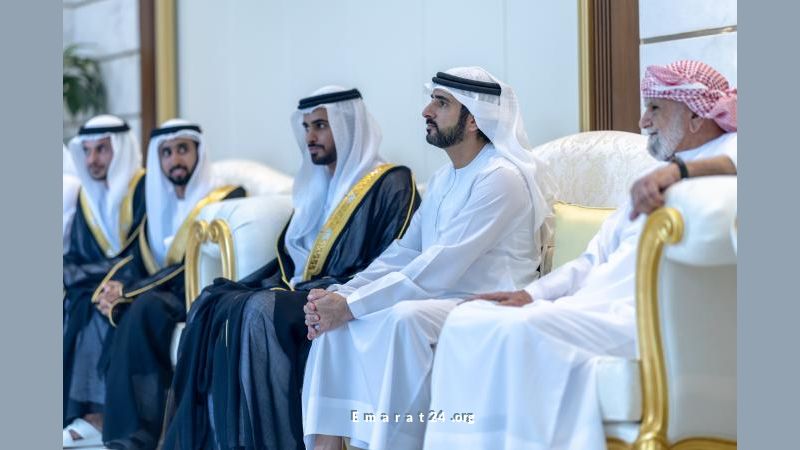 حمدان بن محمد يشارك في احتفالات الزفاف لعائلة الفلاسي