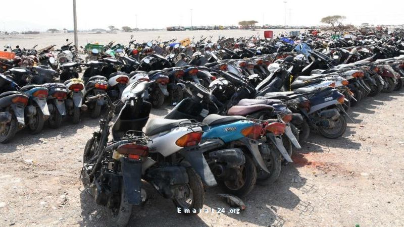 مصادرة 491 دراجة غير مرخصة في رأس الخيمة مصادرة 491 دراجة غير مرخصة في رأس الخيمة