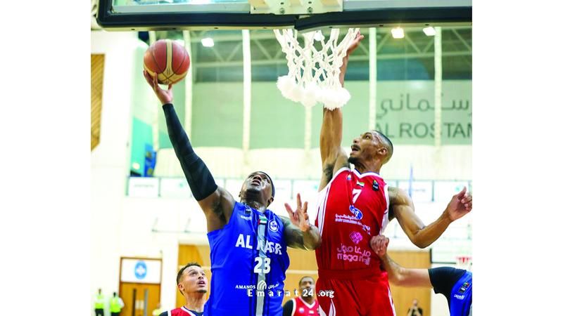 النصر يواجه تحدي الشارقة للوصول إلى صدارة دوري السلة اليوم