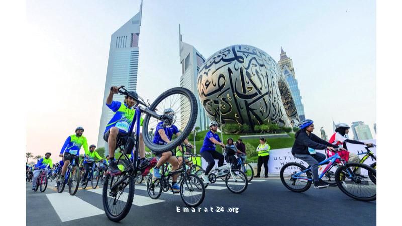 40 ألف مشارك في بدء تحدي الدراجات الهوائية في دبي