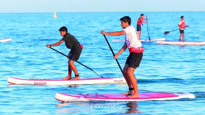 شرار يحقق المركز الأول في التجديف الواقف بدورة كلباء الشاطئية