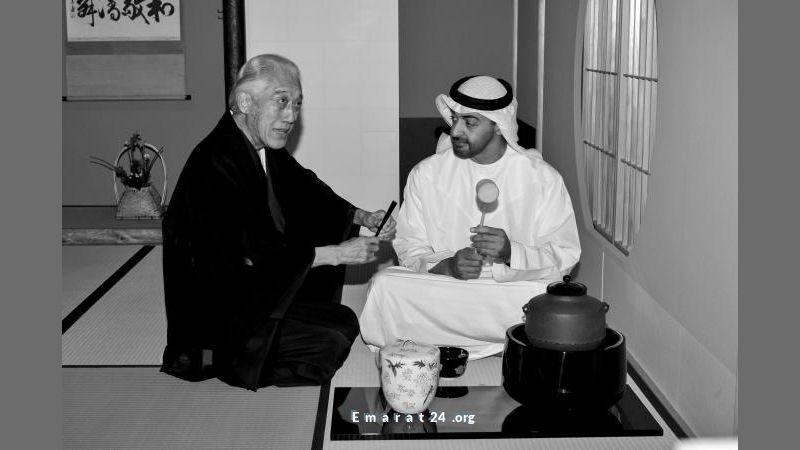 محمد بن زايد يودع الدكتور جنشيتسو سن: سفير الثقافة بين الإمارات واليابان محمد بن زايد يودع الدكتور جنشيتسو سن: سفير الثقافة بين الإمارات واليابان