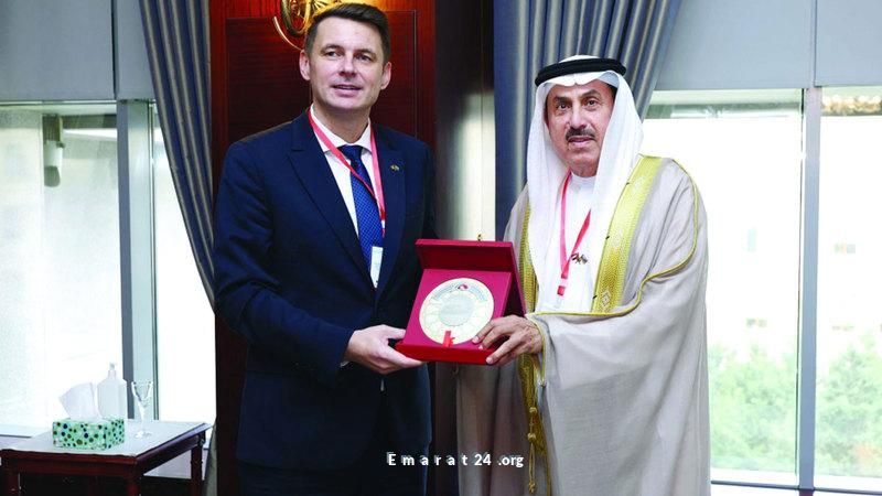 رئيس الوطني الاتحادي يبحث التعاون مع رئيسي الشيوخ في رومانيا وباكستان