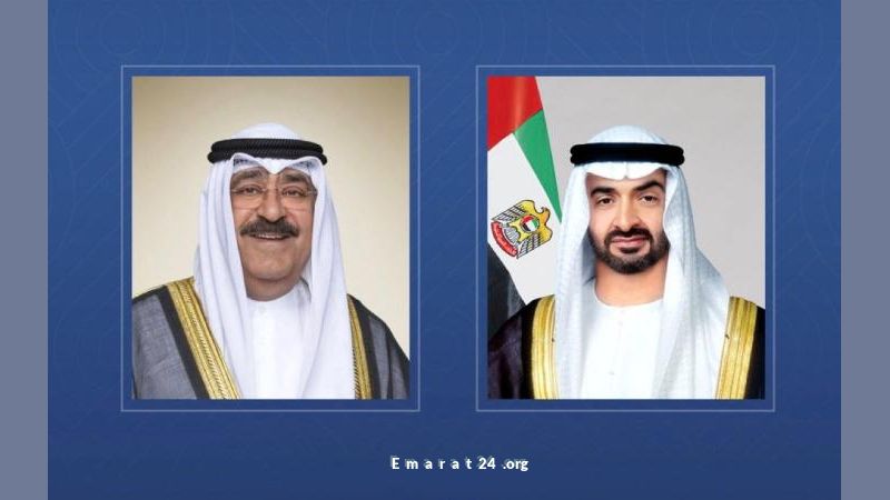 زيارة أخوية: رئيس الدولة في الكويت وأمير البلاد يستقبله بحفاوة