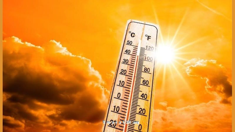 درجة الحرارة في العين تتجاوز 48 مئوية وتحقق أعلى رقم في الدولة درجة الحرارة في العين تتجاوز 48 مئوية وتحقق أعلى رقم في الدولة