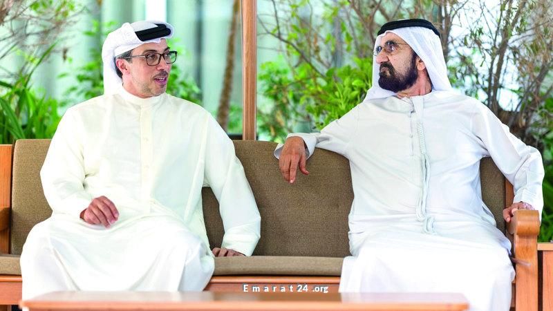 محمد بن راشد ومنصور بن زايد يبحثان تعزيز التنمية المستدامة في الإمارات