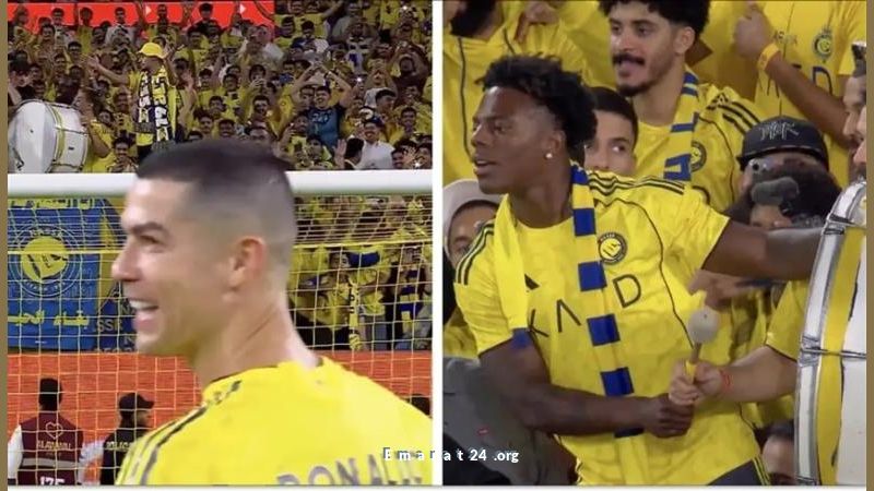 احتفال رونالدو مع اليوتيوبر سبيد بفوز النصر السعودي يشعل مواقع التواصل (فيديو) احتفال رونالدو مع اليوتيوبر سبيد بفوز النصر السعودي يشعل مواقع التواصل (فيديو)