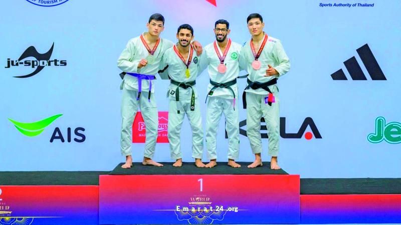 الشحي يحصد ذهبية في بطولة العالم للجوجيتسو