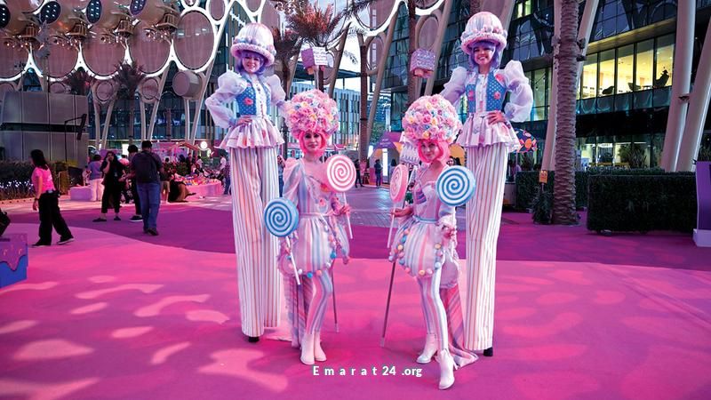 حديقة كيكية مدهشة في ساحة الوصل إكسبو دبي