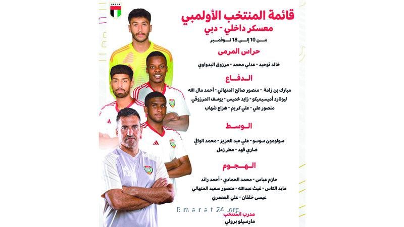 25 لاعباً ينضمون للأبيض الأولمبي استعداداً لكأس آسيا