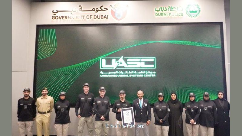 شرطة دبي تطلق أسرع طائرة بدون طيار في العالم بسرعة 580 كم/ساعة