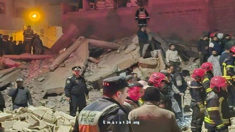 22 ضحية في انهيار مبنيين بمدينة فاس المغربية