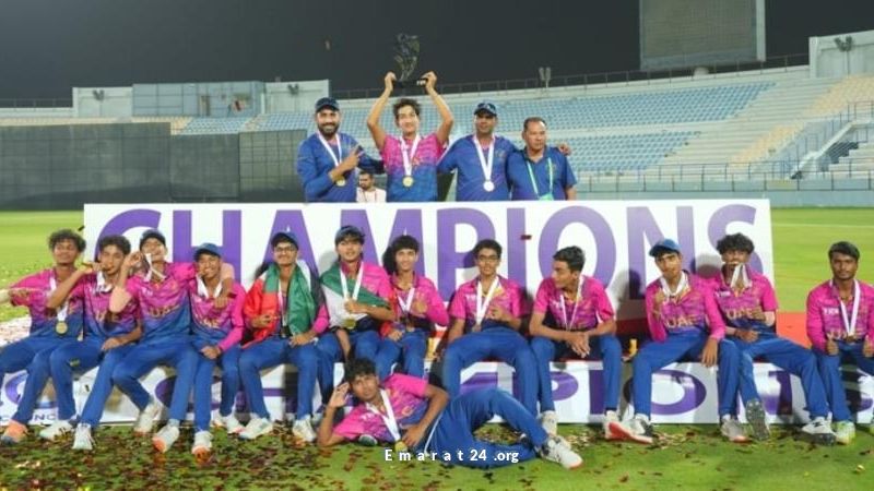 تتويج كريكيت الإمارات بكأس آسيا للغرب تحت 16 عامًا تتويج كريكيت الإمارات بكأس آسيا للغرب تحت 16 عامًا