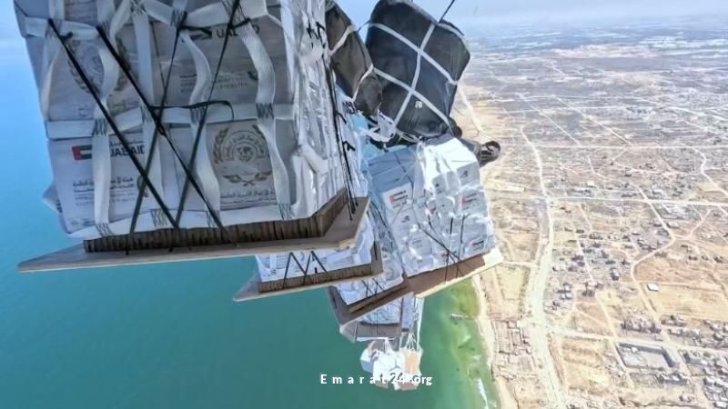 الإمارات توفر المساعدات جواً مرة أخرى لغزة